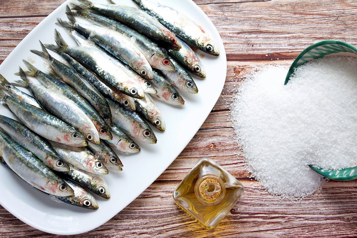 Ingredientes de las sardinas asadas al horno