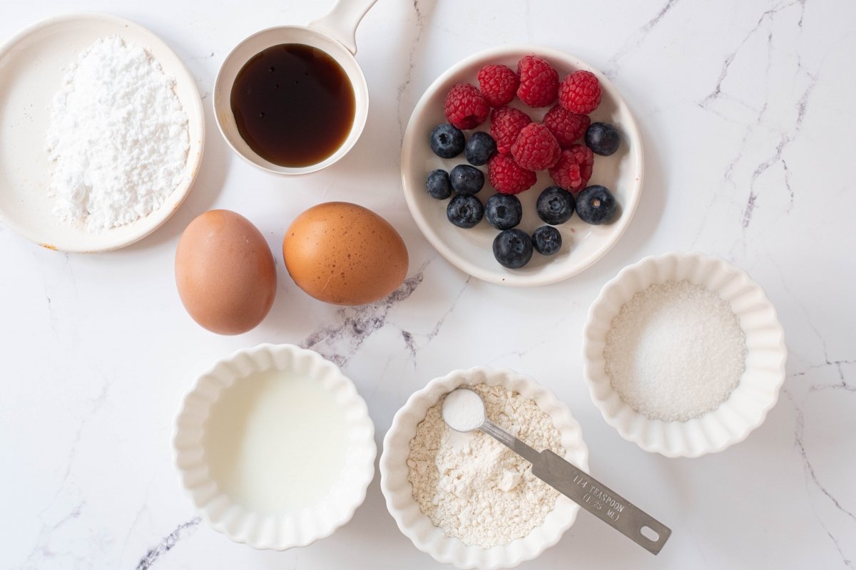 Ingredientes de las tortitas japonesas