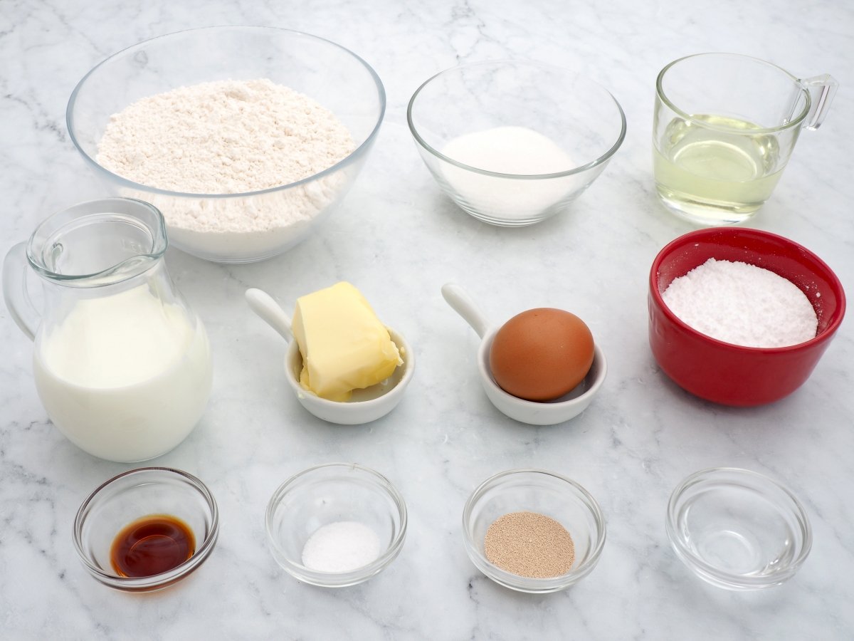 Ingredientes de los donuts sin gluten