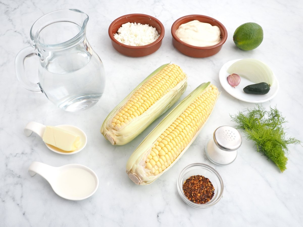 Ingredientes de los esquites