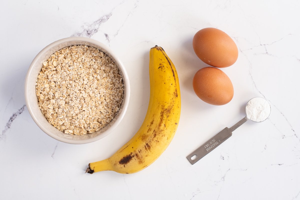 Ingredientes de los gofres de avena
