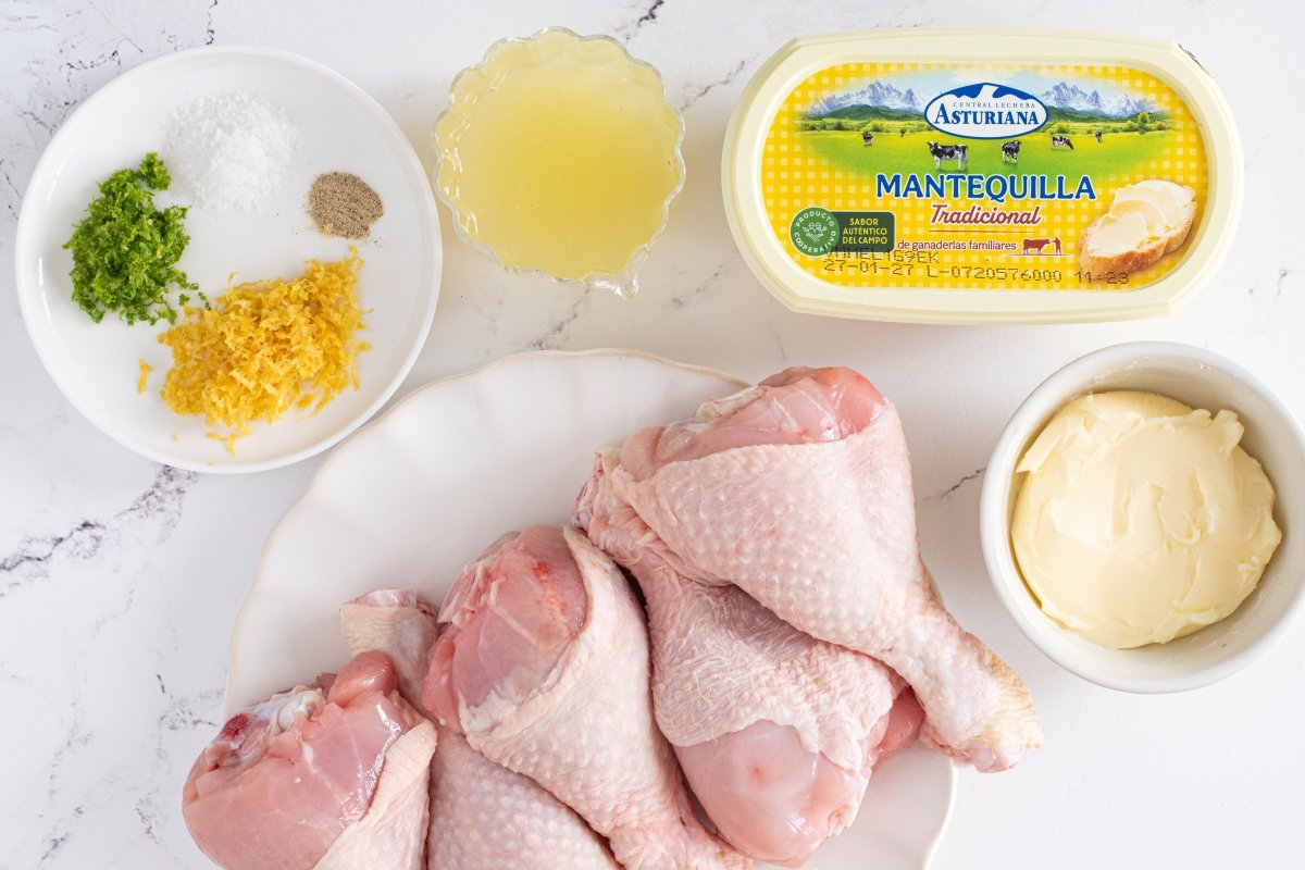 Ingredientes de los jamoncitos de pollo