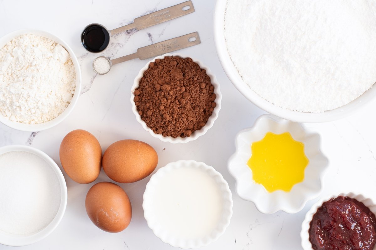 Ingredientes de los lamingtons