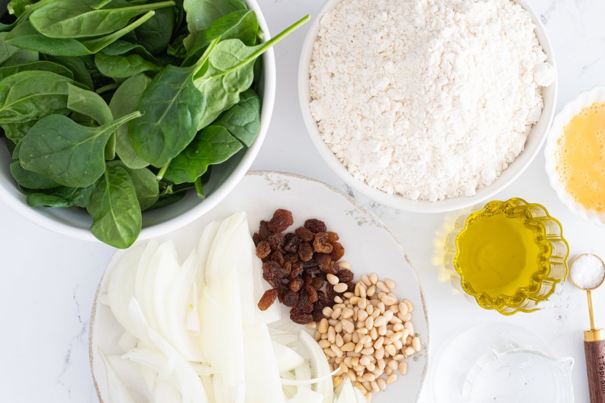 Ingredientes de los panadons de Cuaresma