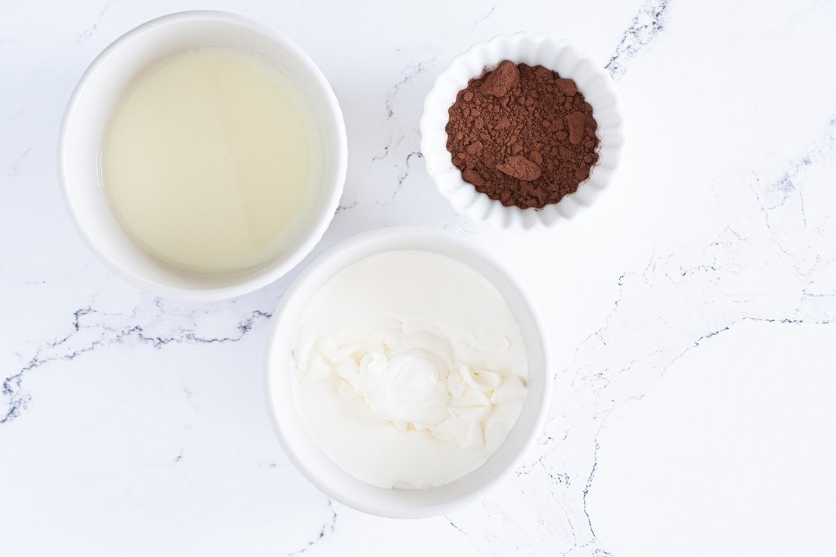 Ingredientes de los polos de trufa