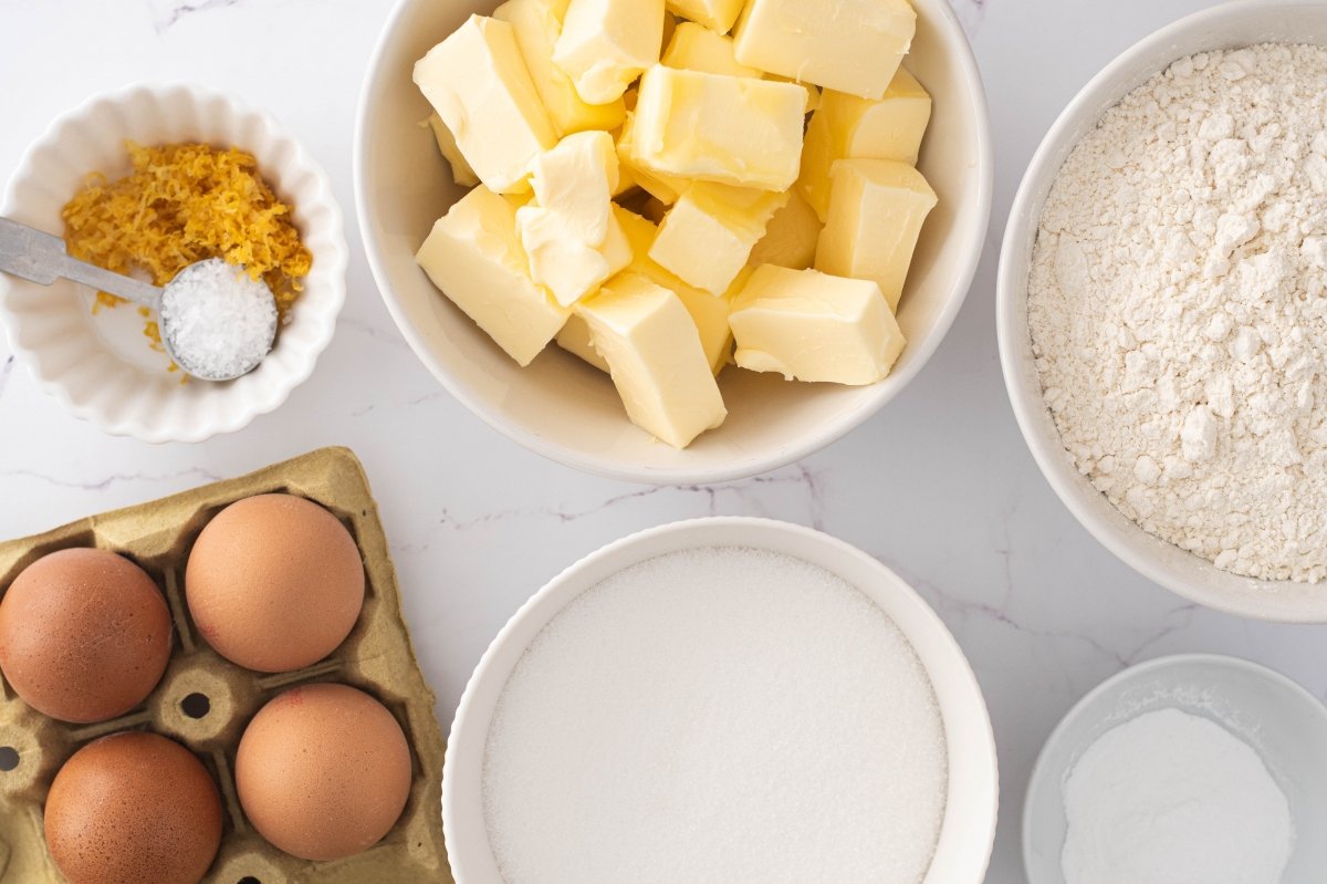 Ingredientes de los sobaos pasiegos