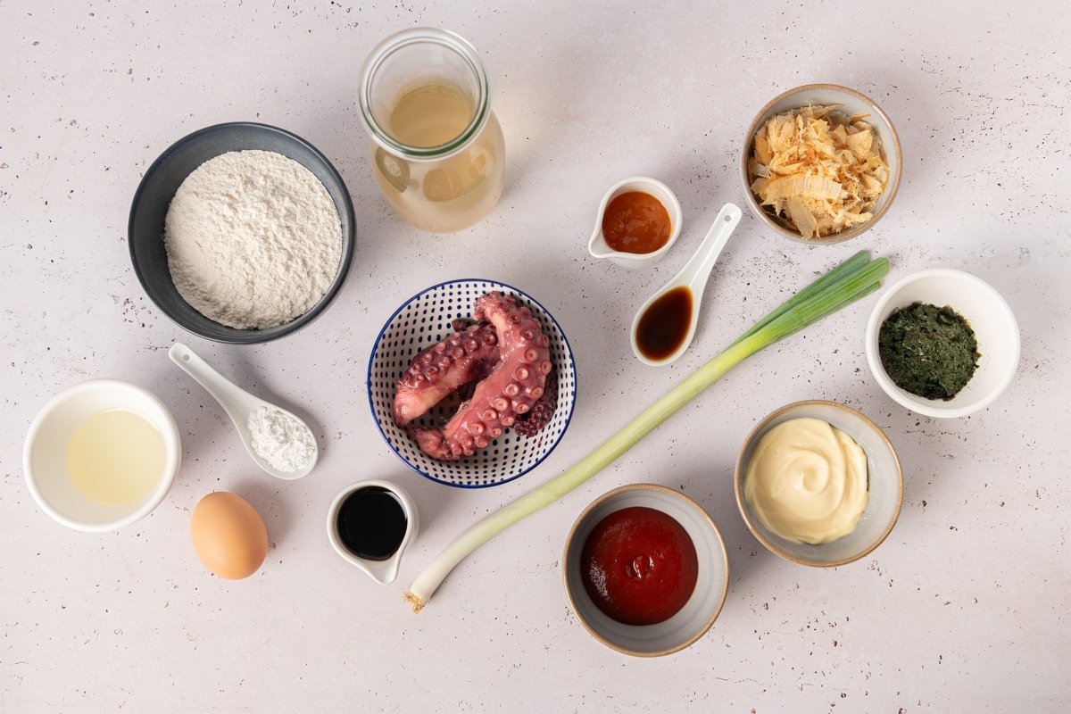 Ingredientes de los takoyaki