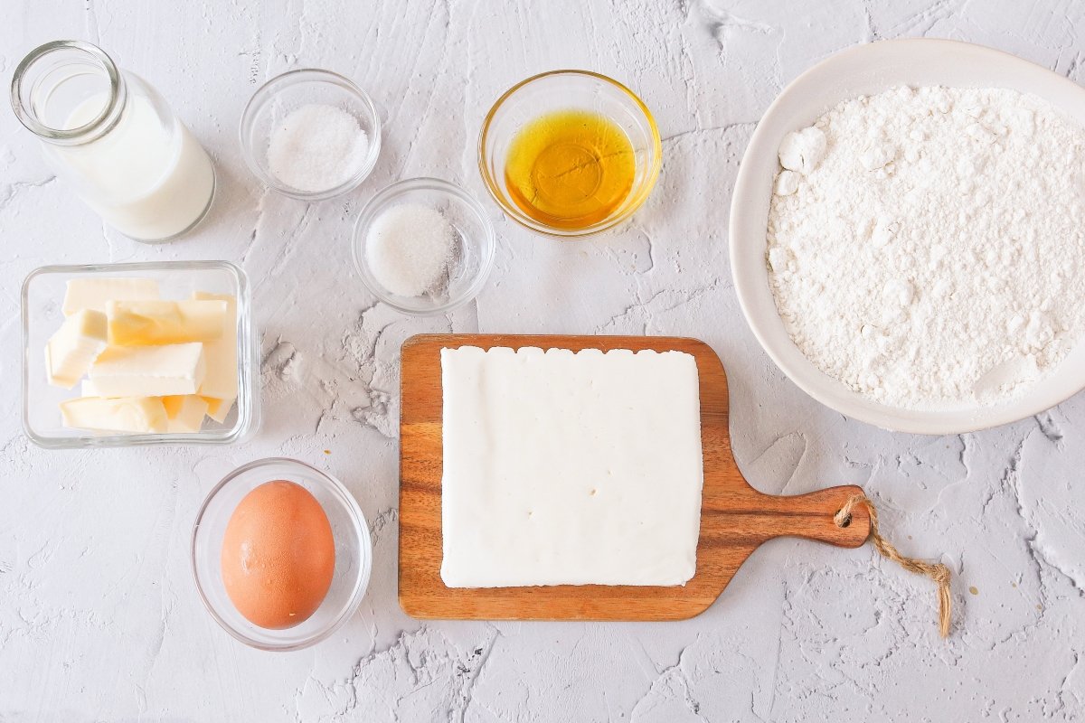 Ingredientes de los tequeños en freidora de aire