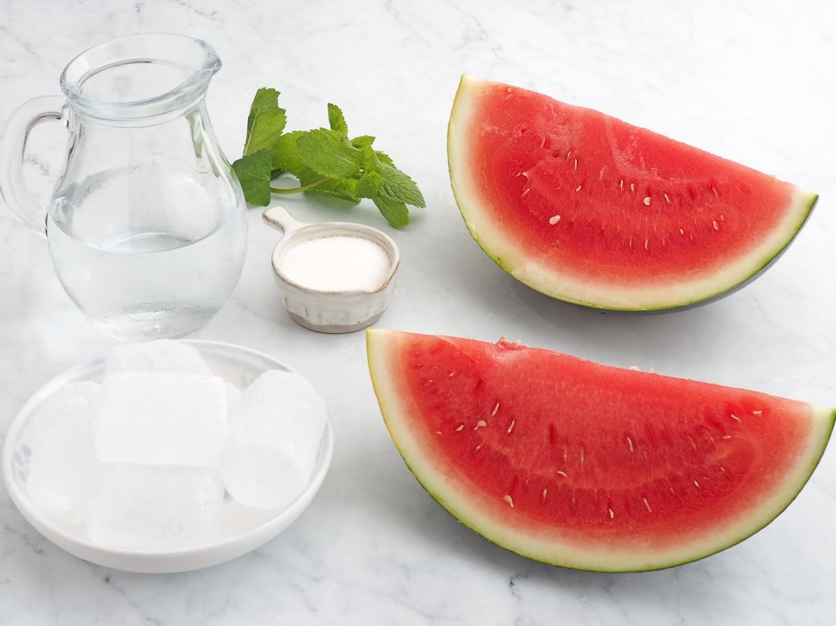 Ingredientes del agua de sandía