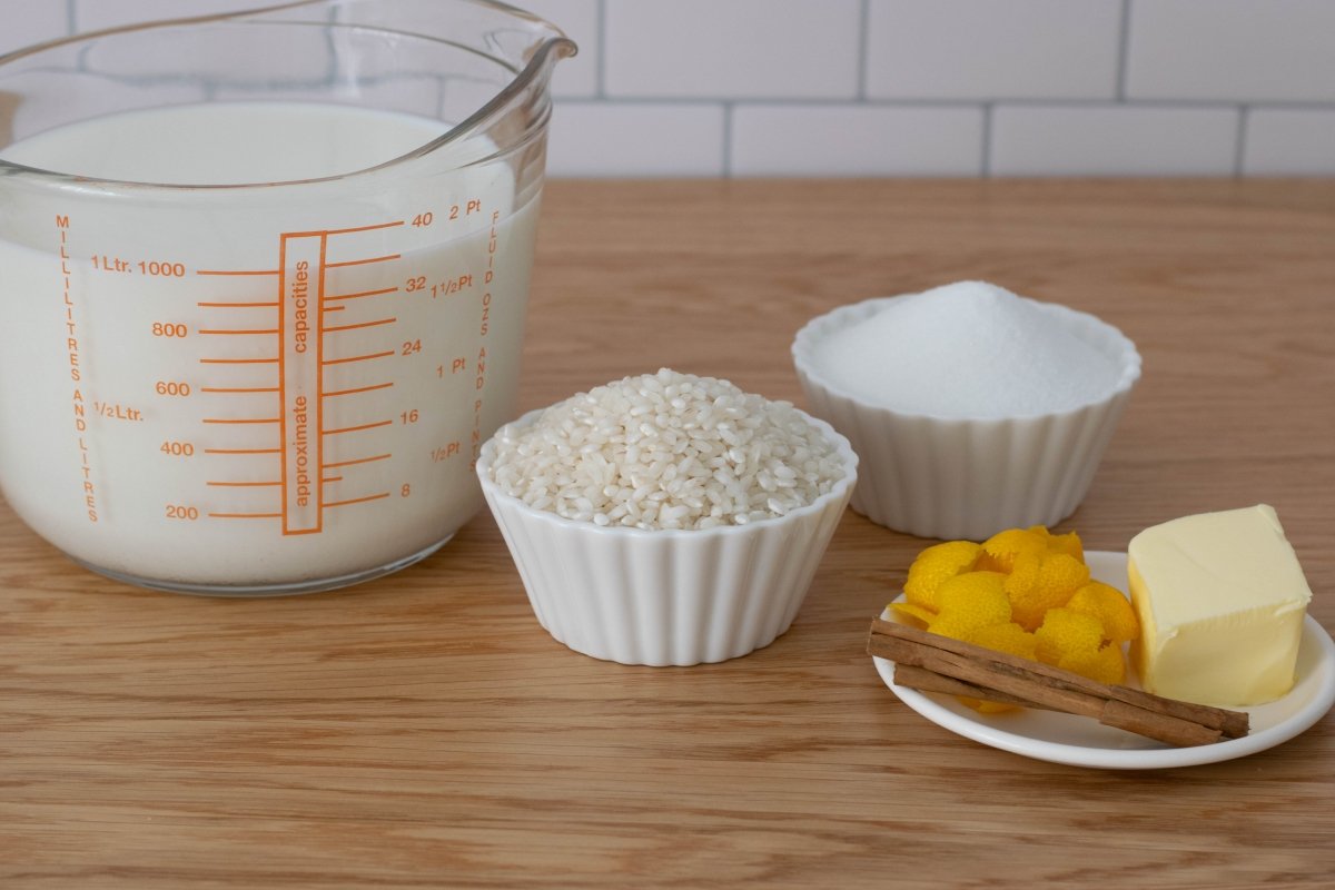 Ingredientes del arroz con leche