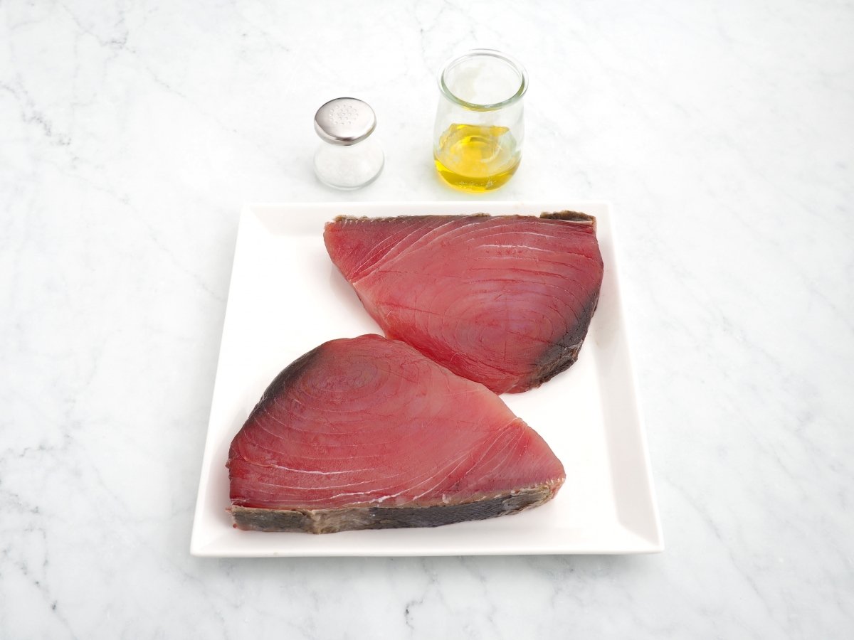 Ingredientes del atún a la plancha