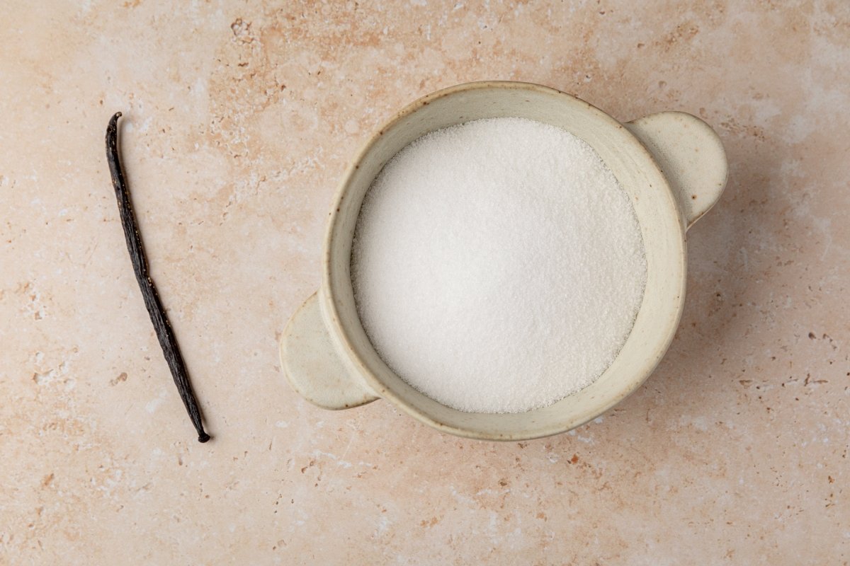 Ingredientes del azúcar vainillado con y sin Thermomix