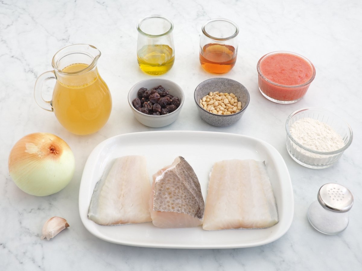 Ingredientes del bacalao a la catalana