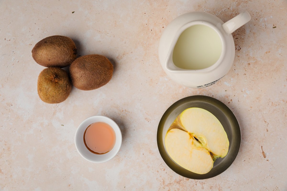 Ingredientes del batido de kiwi