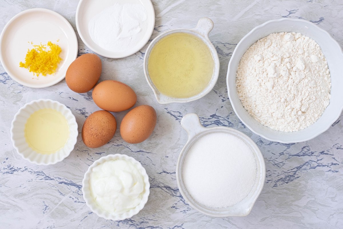 Ingredientes del bizcocho de limón