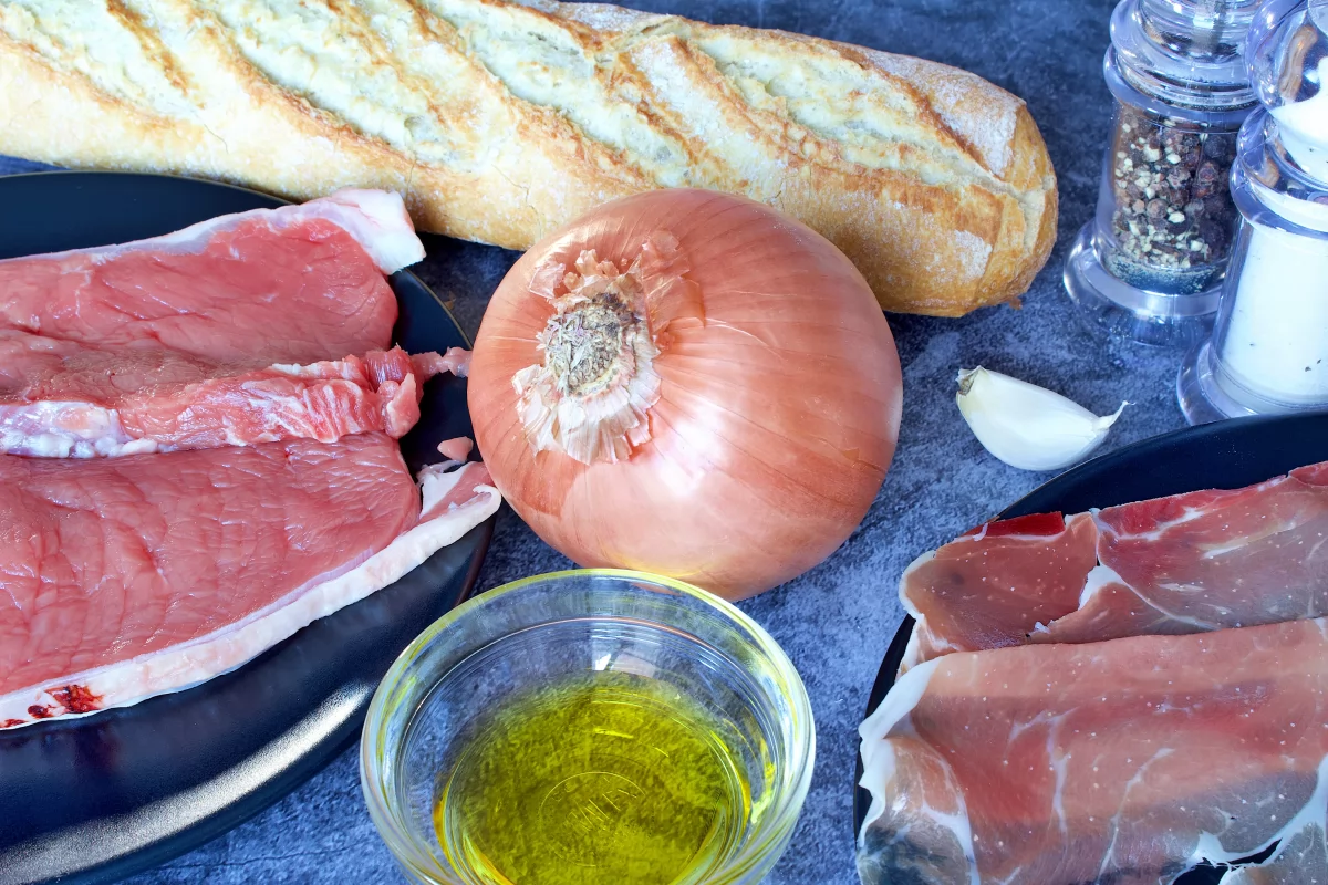 Bocadillo brascada 1 Ingredientes del bocadillo brascada