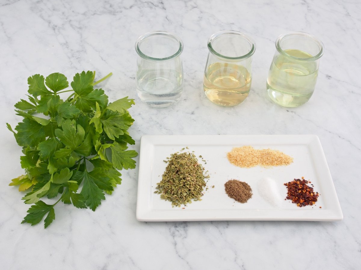 Ingredientes del chimichurri