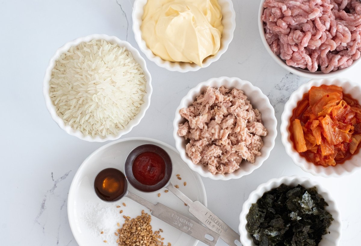Ingredientes del jumeok bap