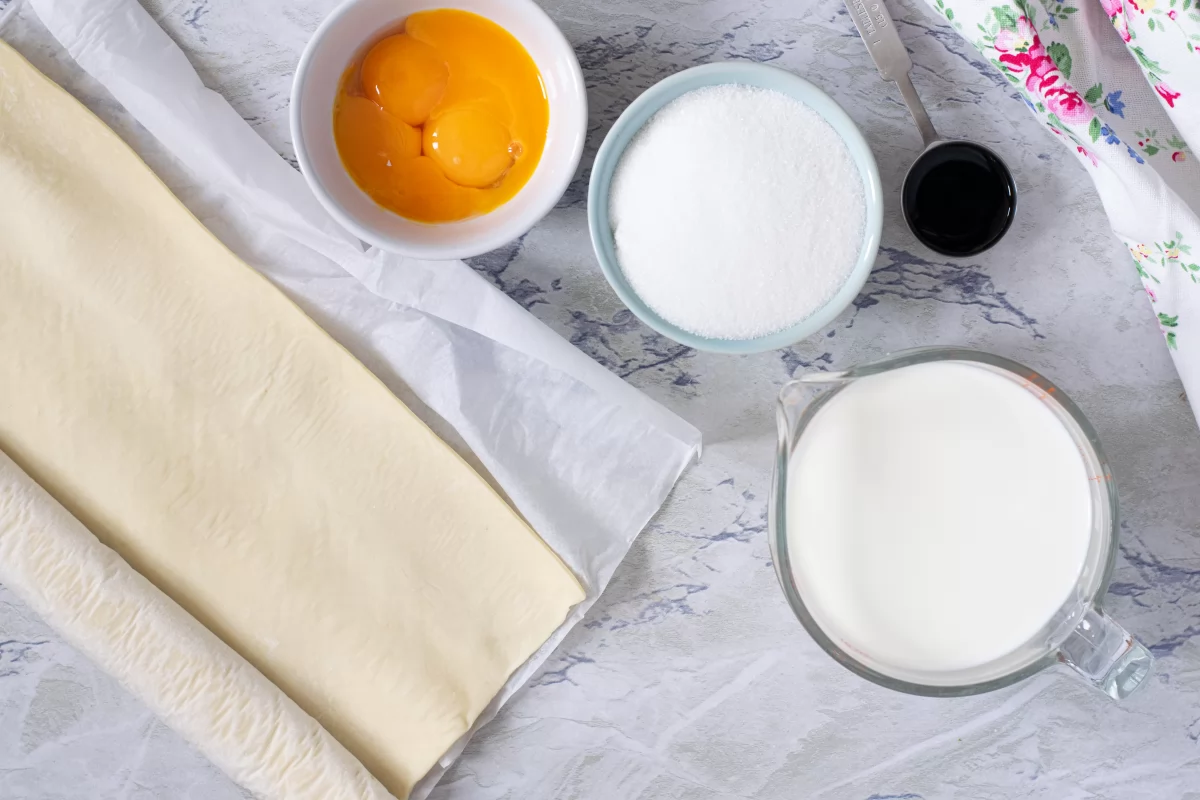 Milhojas de crema pastelera 1 ingredientes del milhojas de crema pastelera *