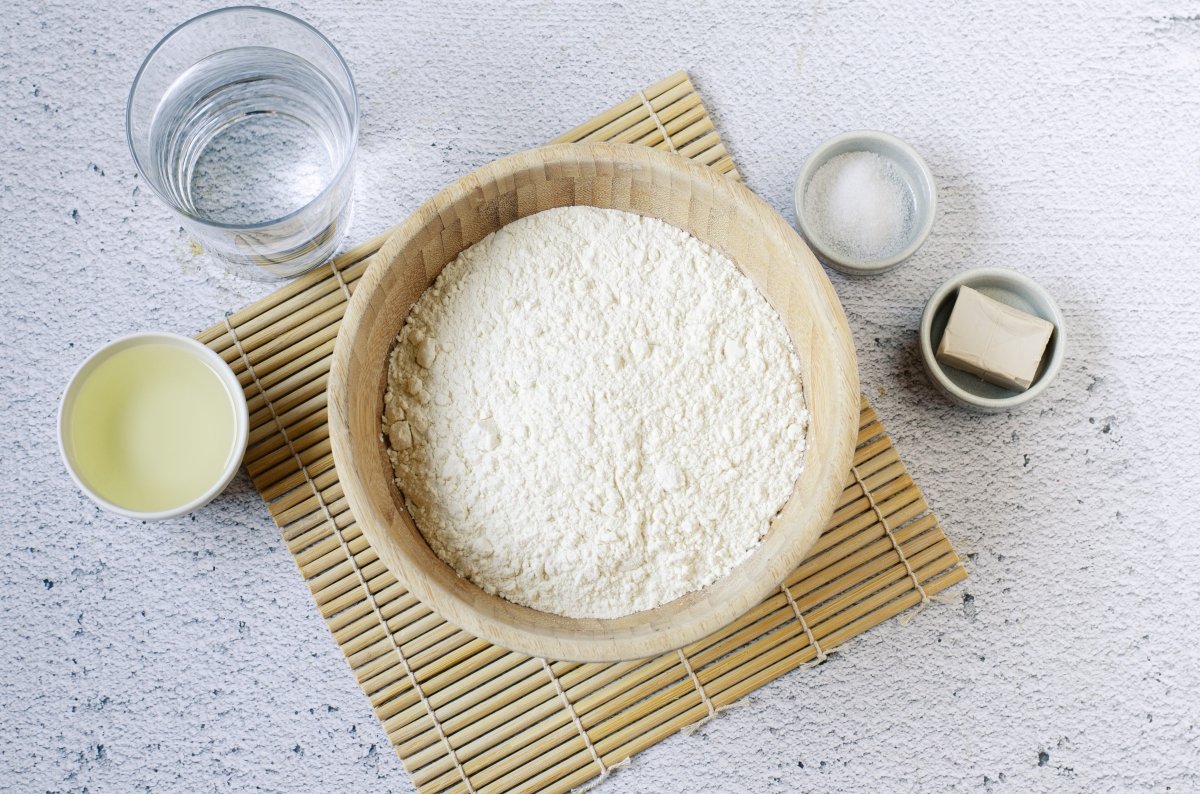 Ingredientes del pan bao casero