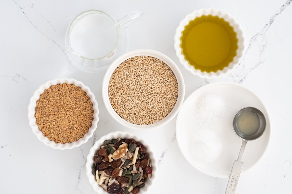 Ingredientes del pan de quinoa