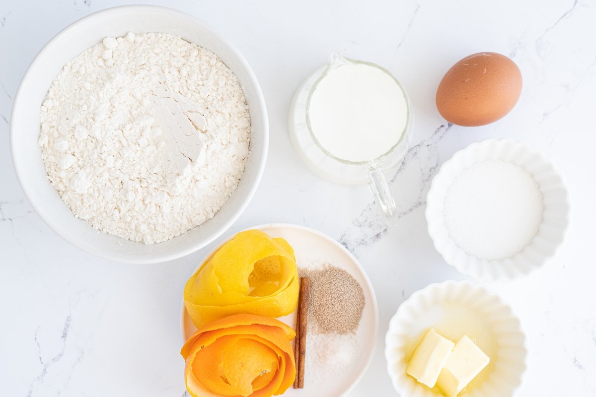 Ingredientes del pan para torrijas