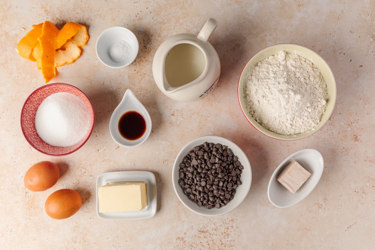 Ingredientes del panettone en Thermomix