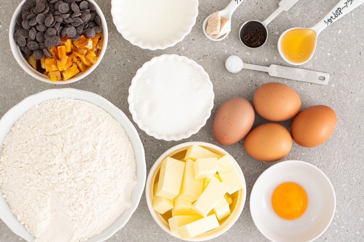 Ingredientes del panettone