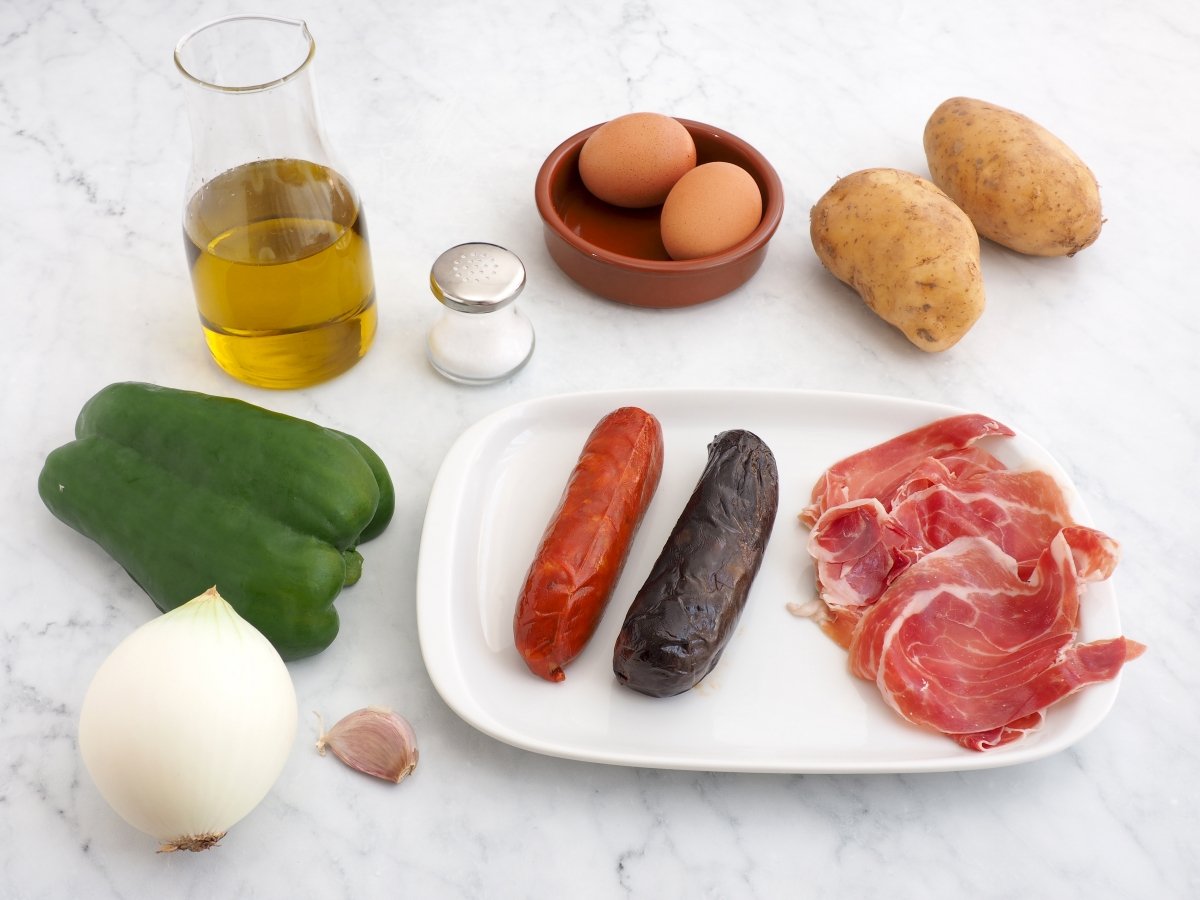 Ingredientes del plato alpujarreño