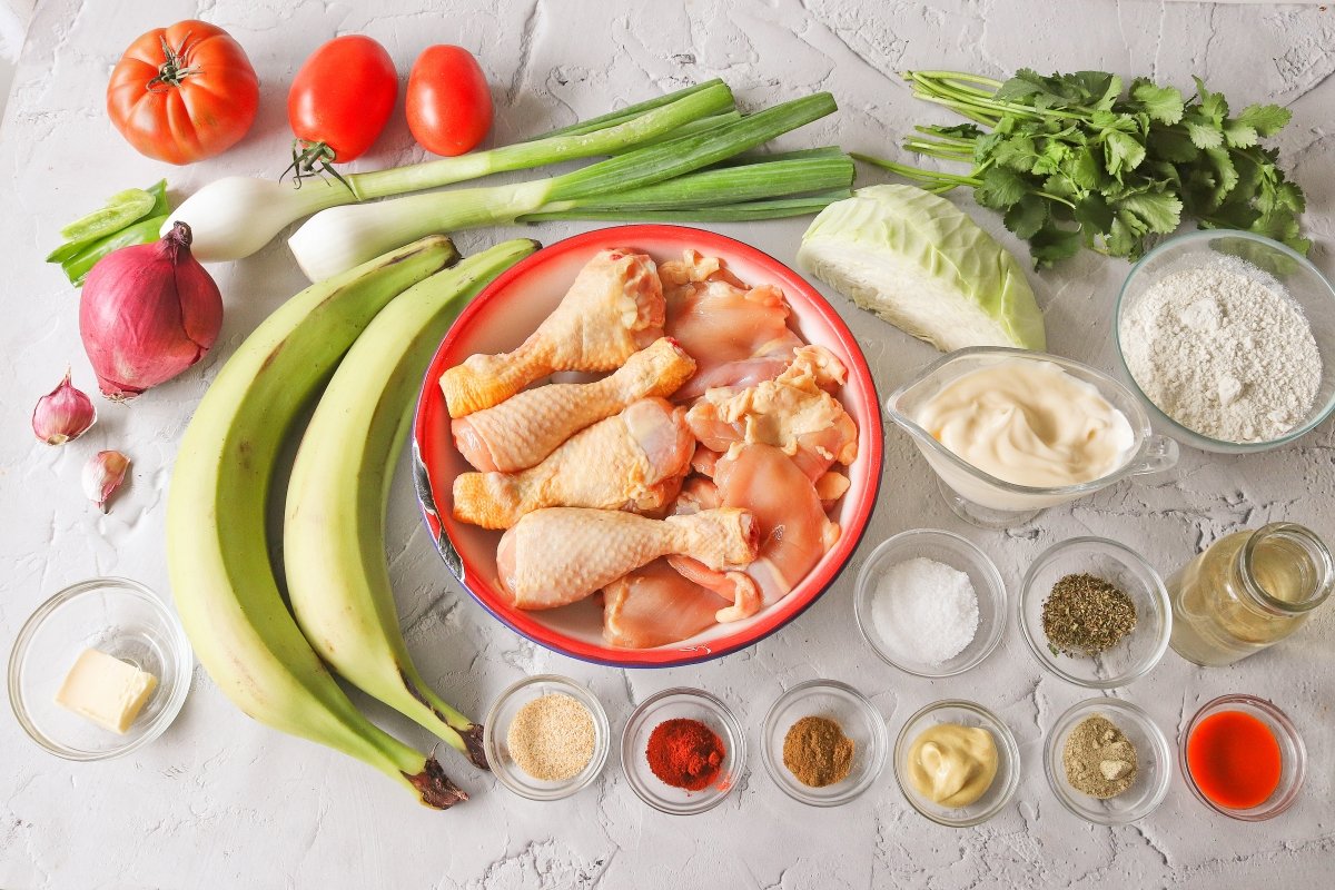 Ingredientes del pollo chuco