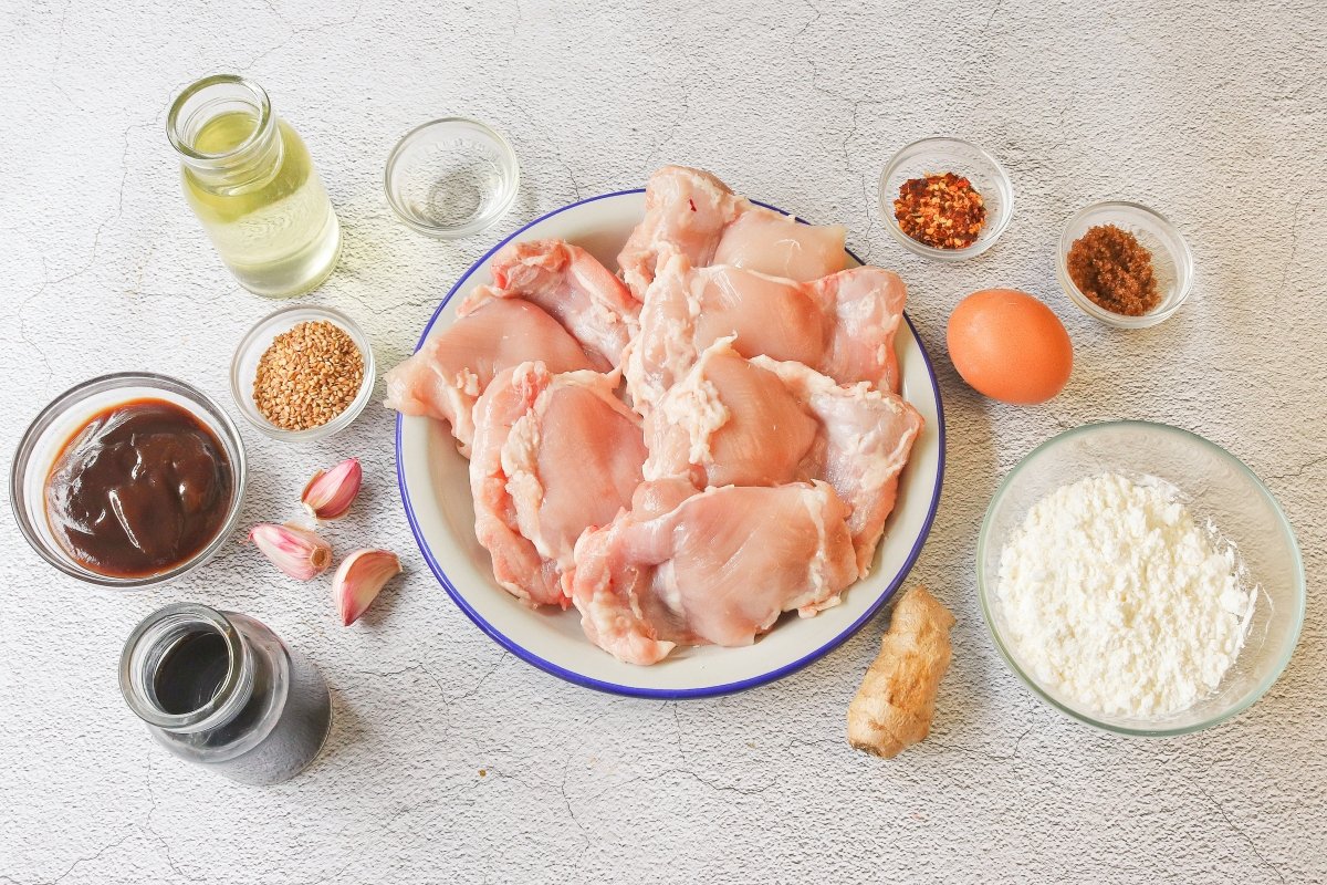 Ingredientes del pollo del general Tso