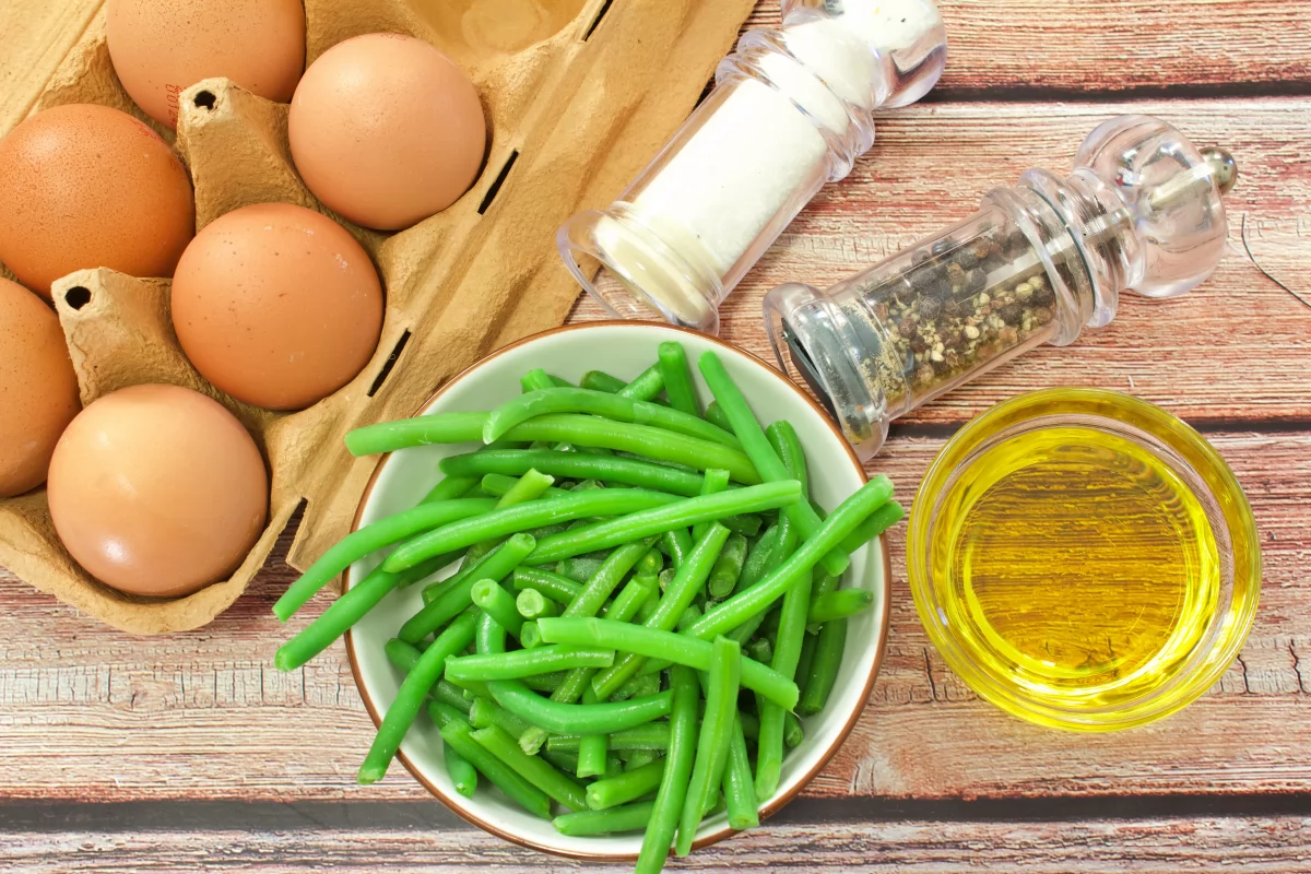 Revuelto de judías verdes 1 Ingredientes del revuelto de judías verdes