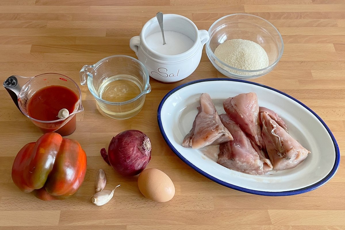 Ingredientes del rollo de bonito