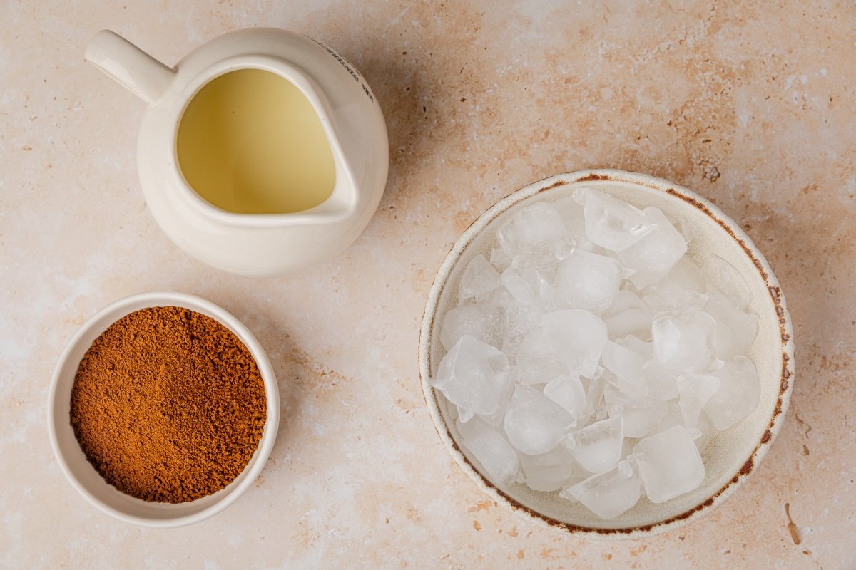 Ingredientes del sorbete de café