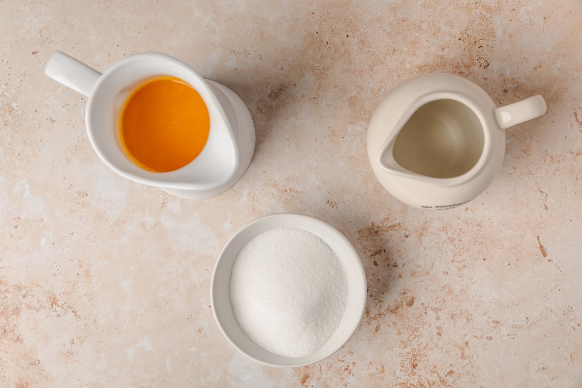 Ingredientes del sorbete de naranja