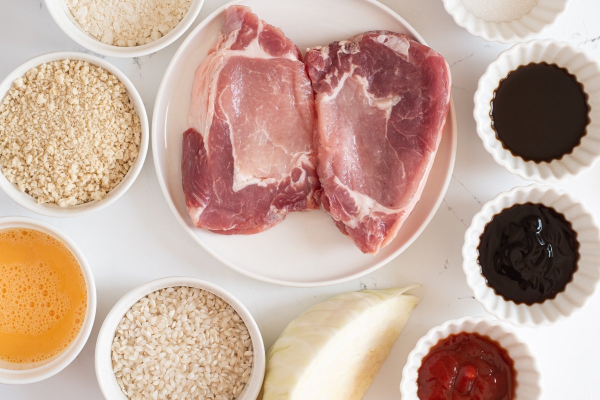 Ingredientes del tonkatsu