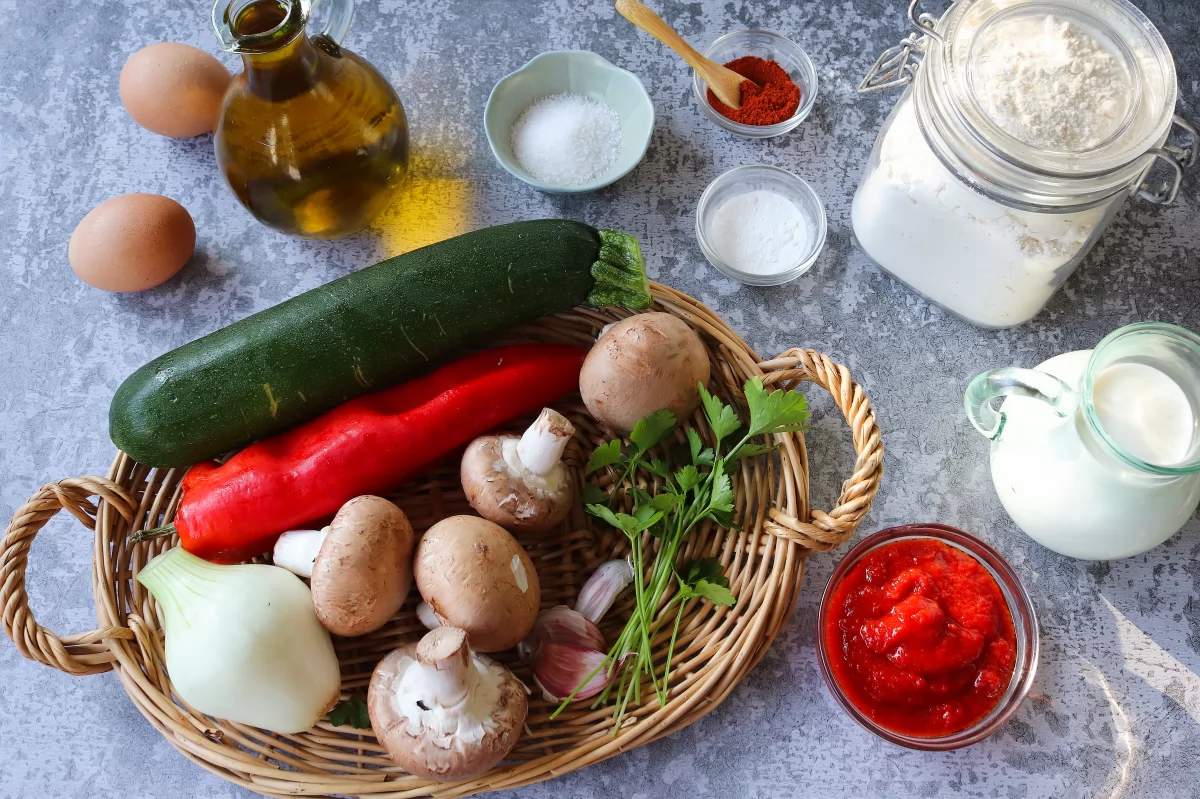 Ingredientes empanada de verduras