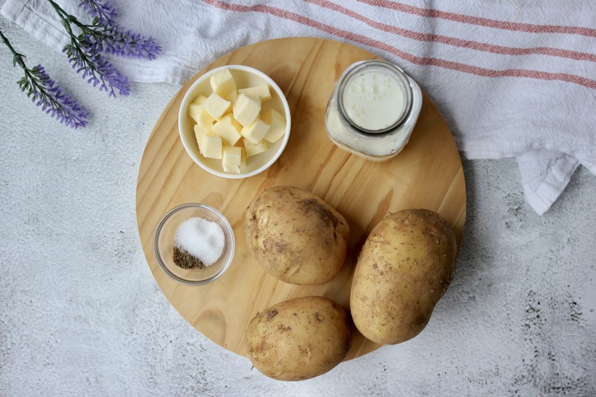 ingredientes necesarios para la elaboración de puré de patatas casero