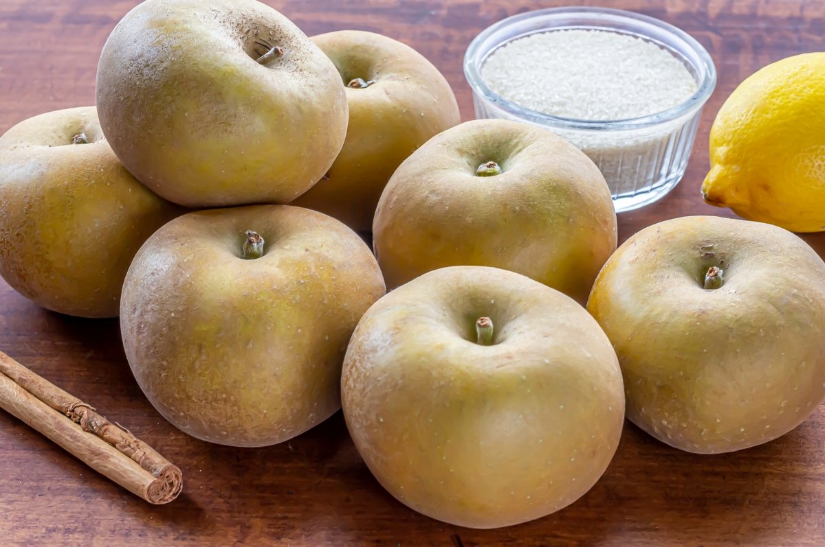 Ingredientes para compota de manzana casera