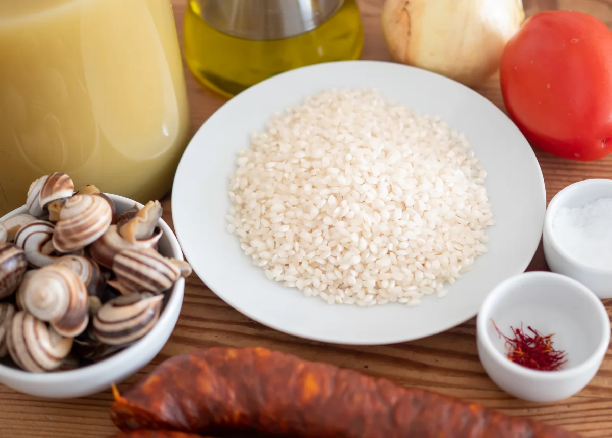 Arroz con caracoles 1 Ingredientes para el arroz con caracoles
