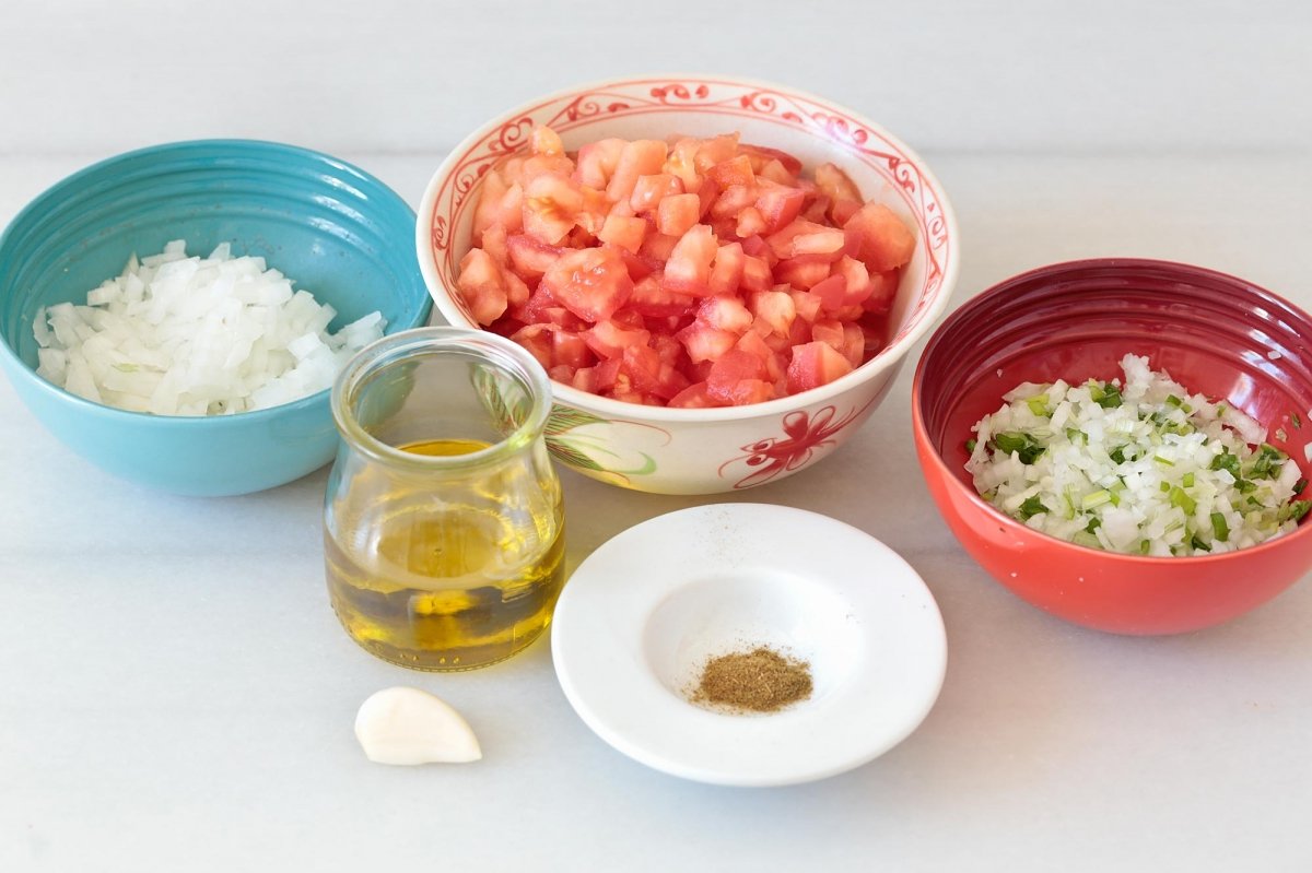 Ingredientes para el hogao