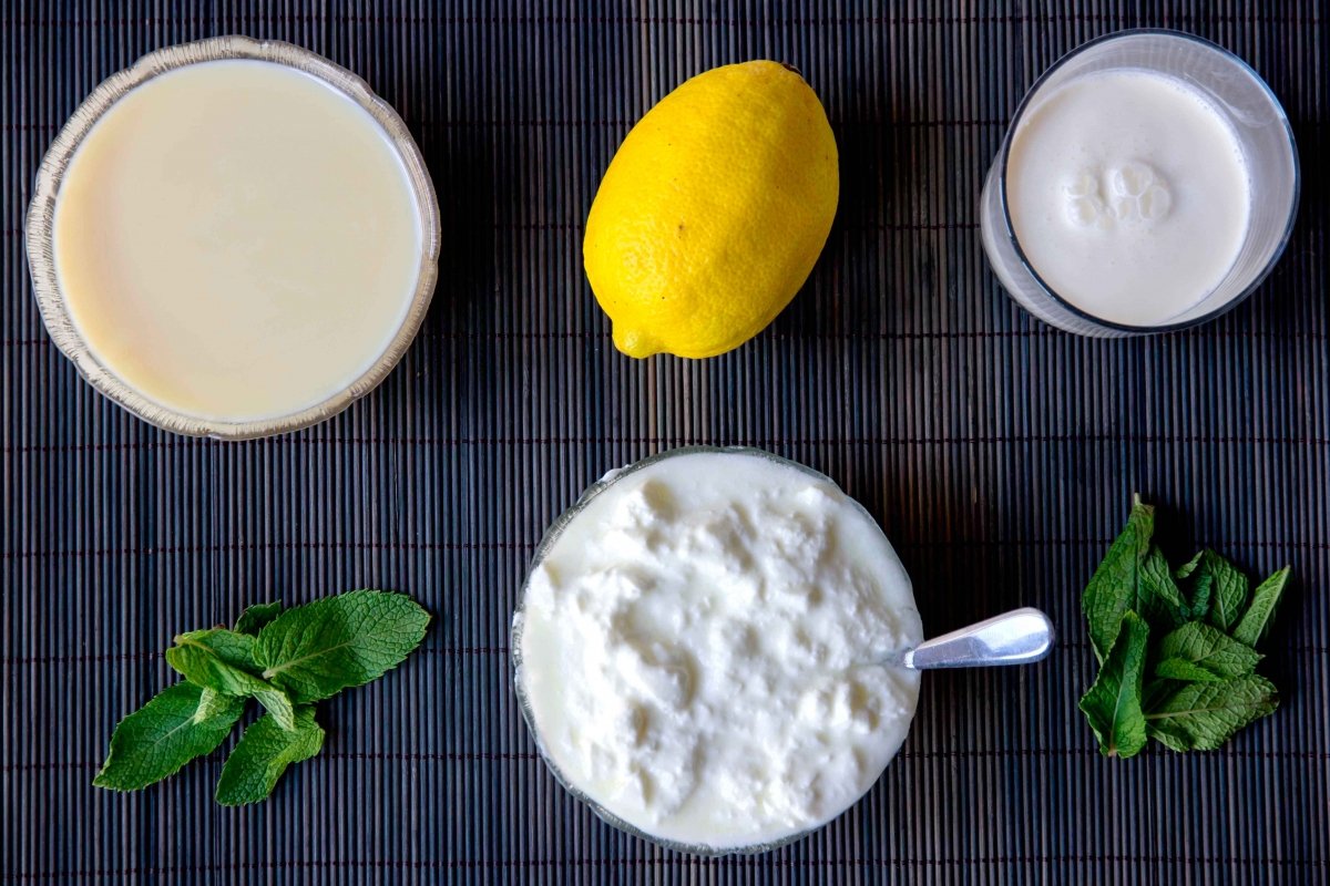 Ingredientes para elaborar la mousse de limón
