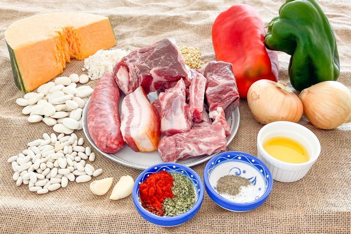 Ingredientes para elaborar locro