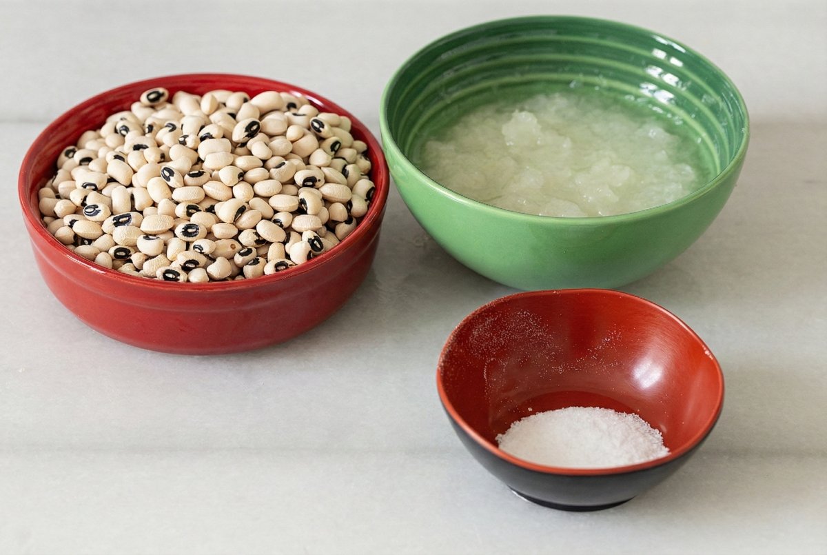 Ingredientes para hacer acarajé