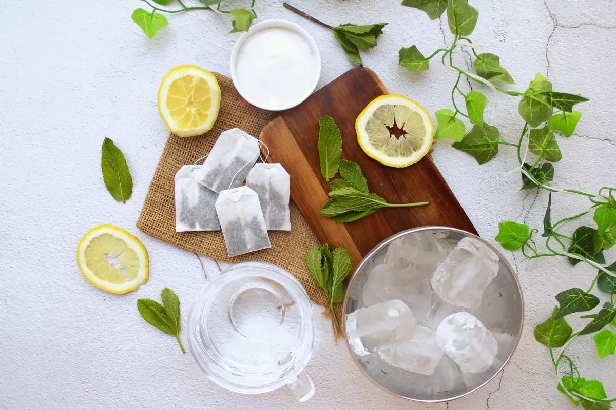 Ingredientes para hacer el té helado