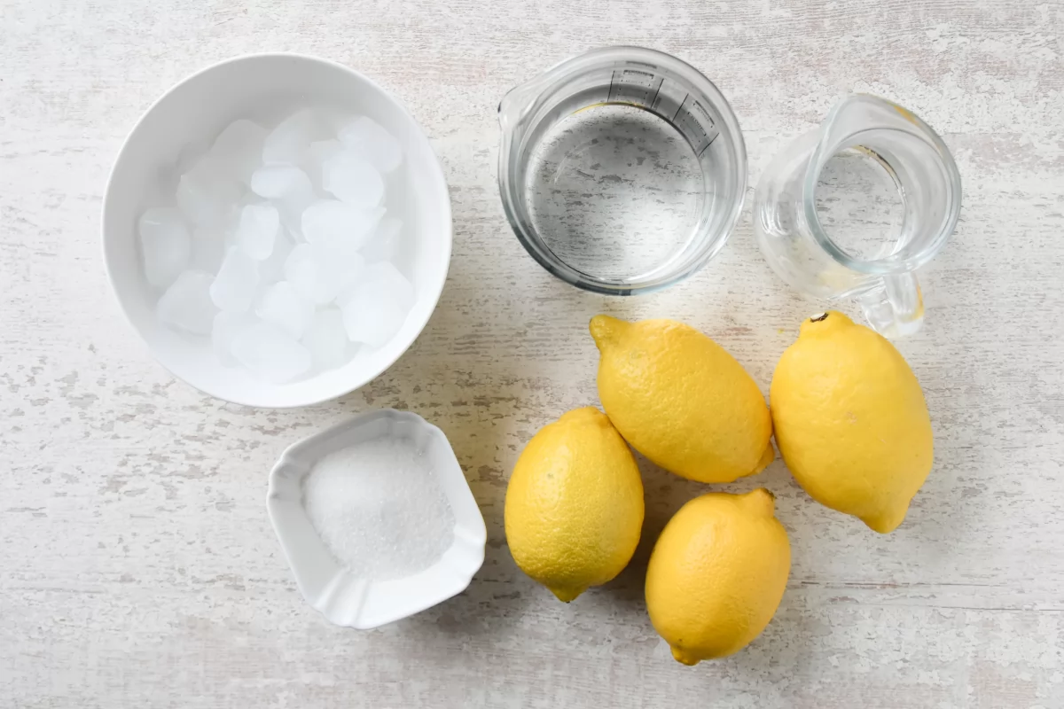 Ingredientes para hacer limonada casera *