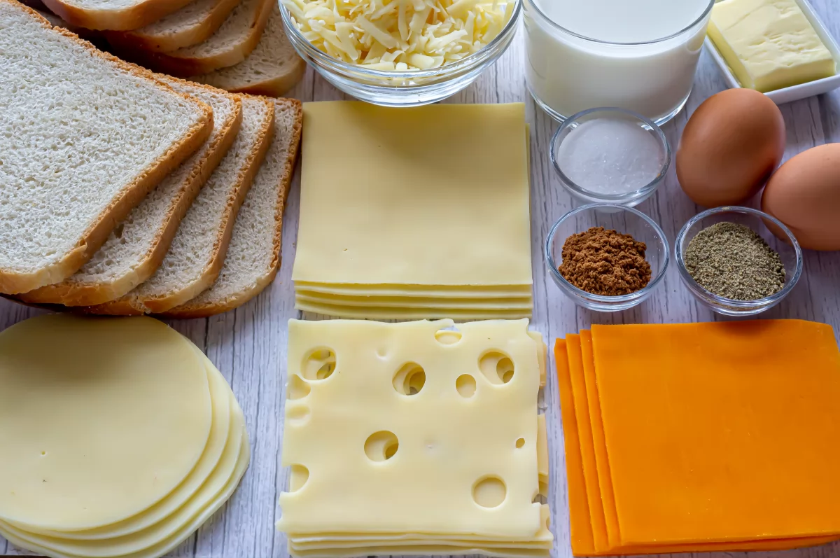 Sándwich de queso al horno 1 Ingredientes para hacer sándwich de queso al horno *