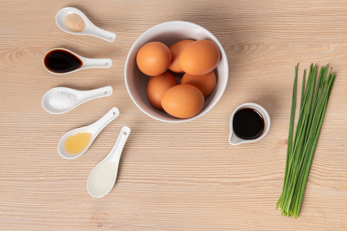 Ingredientes para hacer tamagoyaki