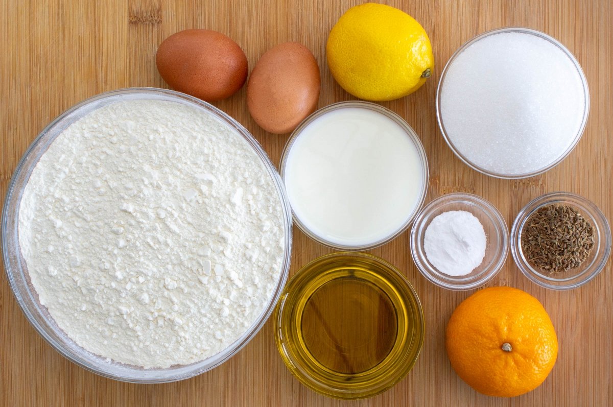 Ingredientes para huesillos extremeños