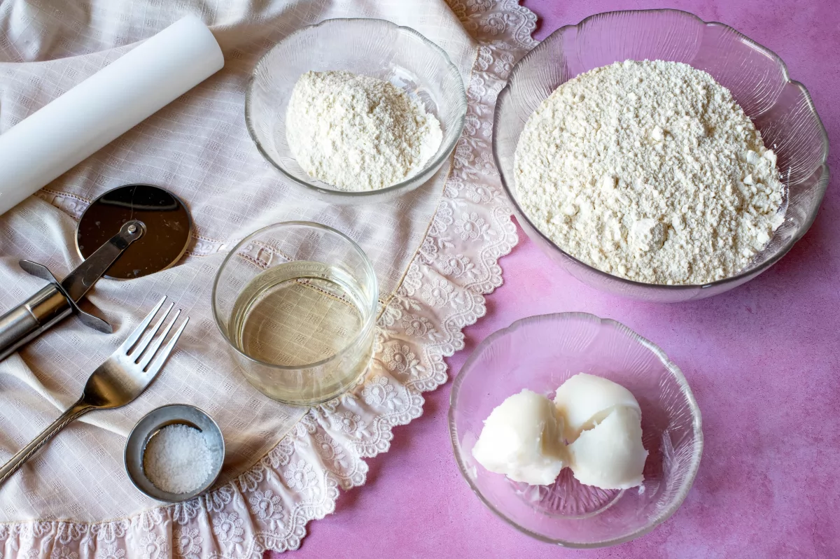Ingredientes para la masa de los bartolillos *